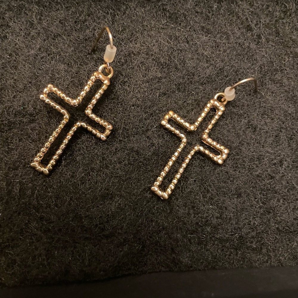 NEW! Modern Cross Earrings